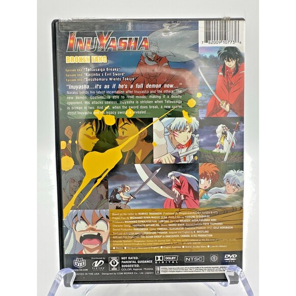 InuYasha Broken Fang Anime DVD Episodes 43–45 Viz Media - Picture 3 of 4